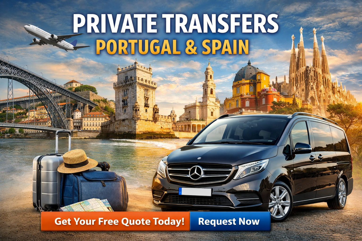 Transfer Service in Porto with DailyTours – Comfort, Punctuality and Private Travel Across Portugal and Spain